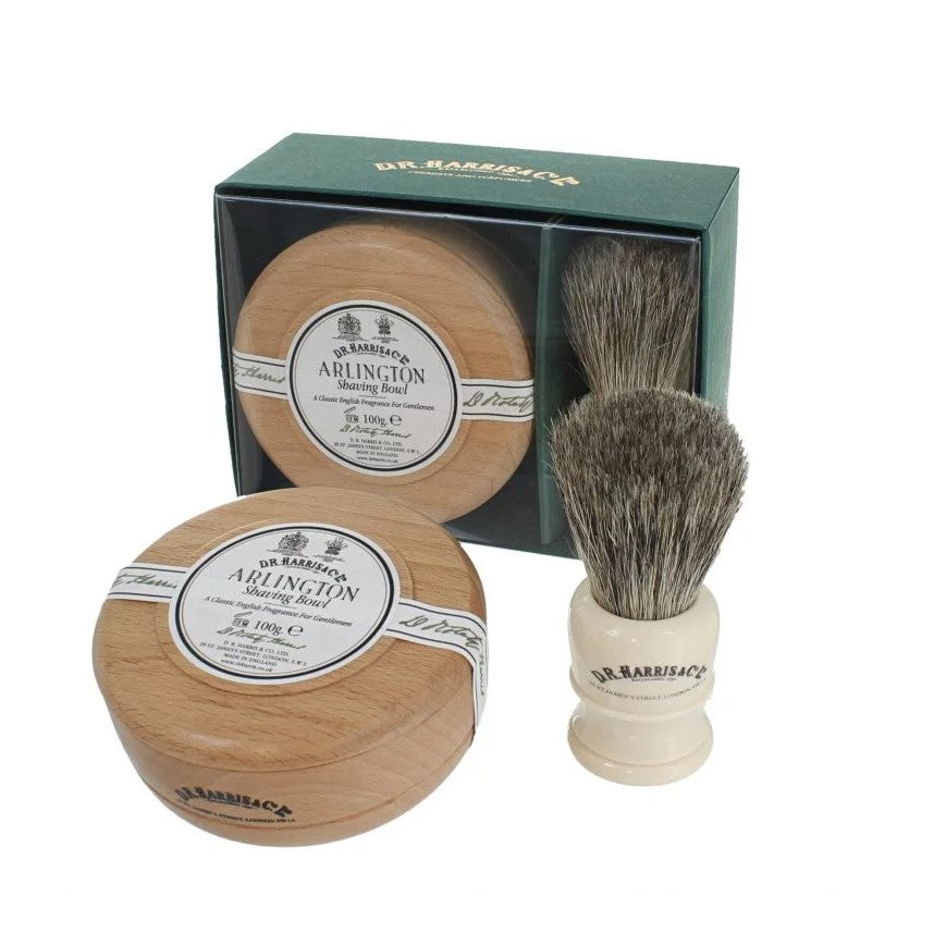 DR Harris Arlington Rasiergeschenkset - Buche