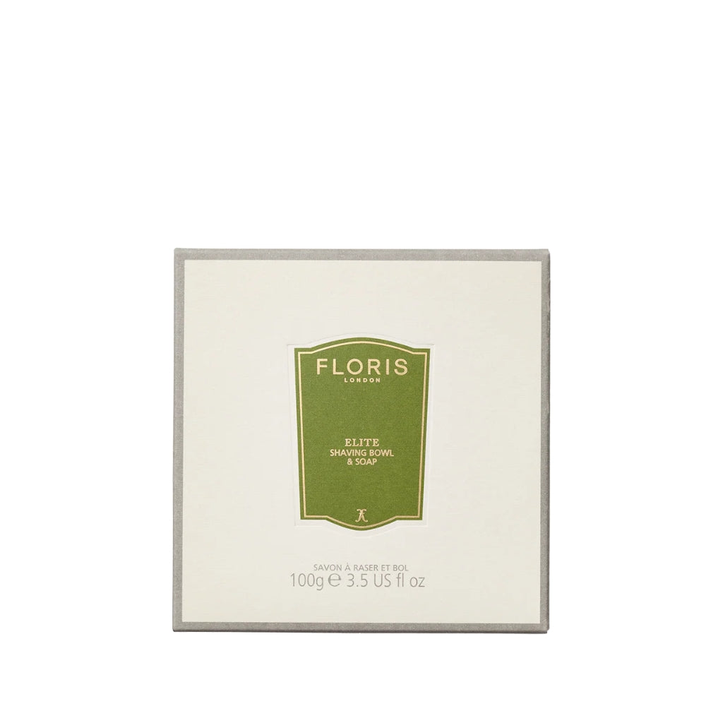 Floris Elite Shaving Soap In a Wooden Bowl