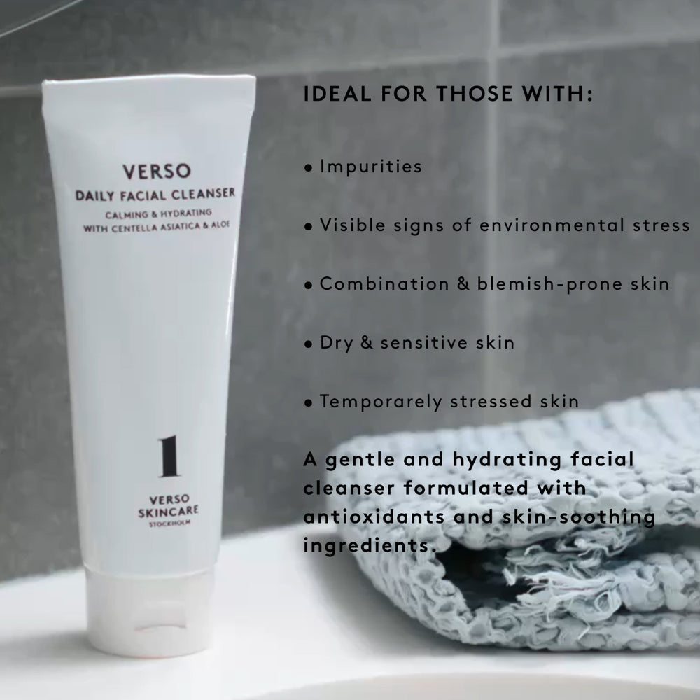 Verso Daily Facial Cleanser who it's for